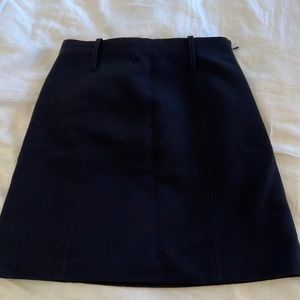 Plain  black skirt thick fabric